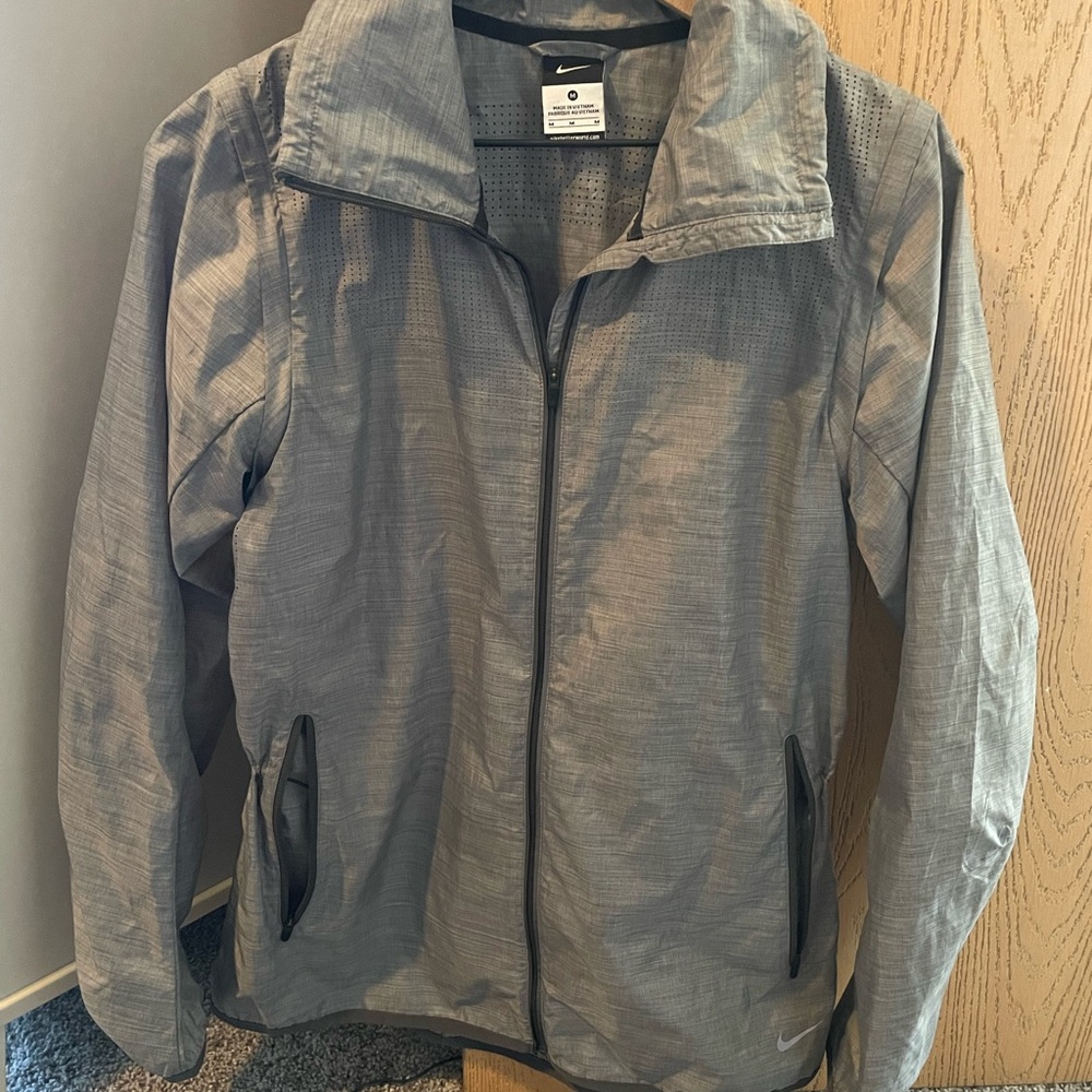 Nike Black and Gray Windbreaker